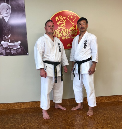 Kanazawa Nobuaki Kancho and Patrick Dyzell Sensei